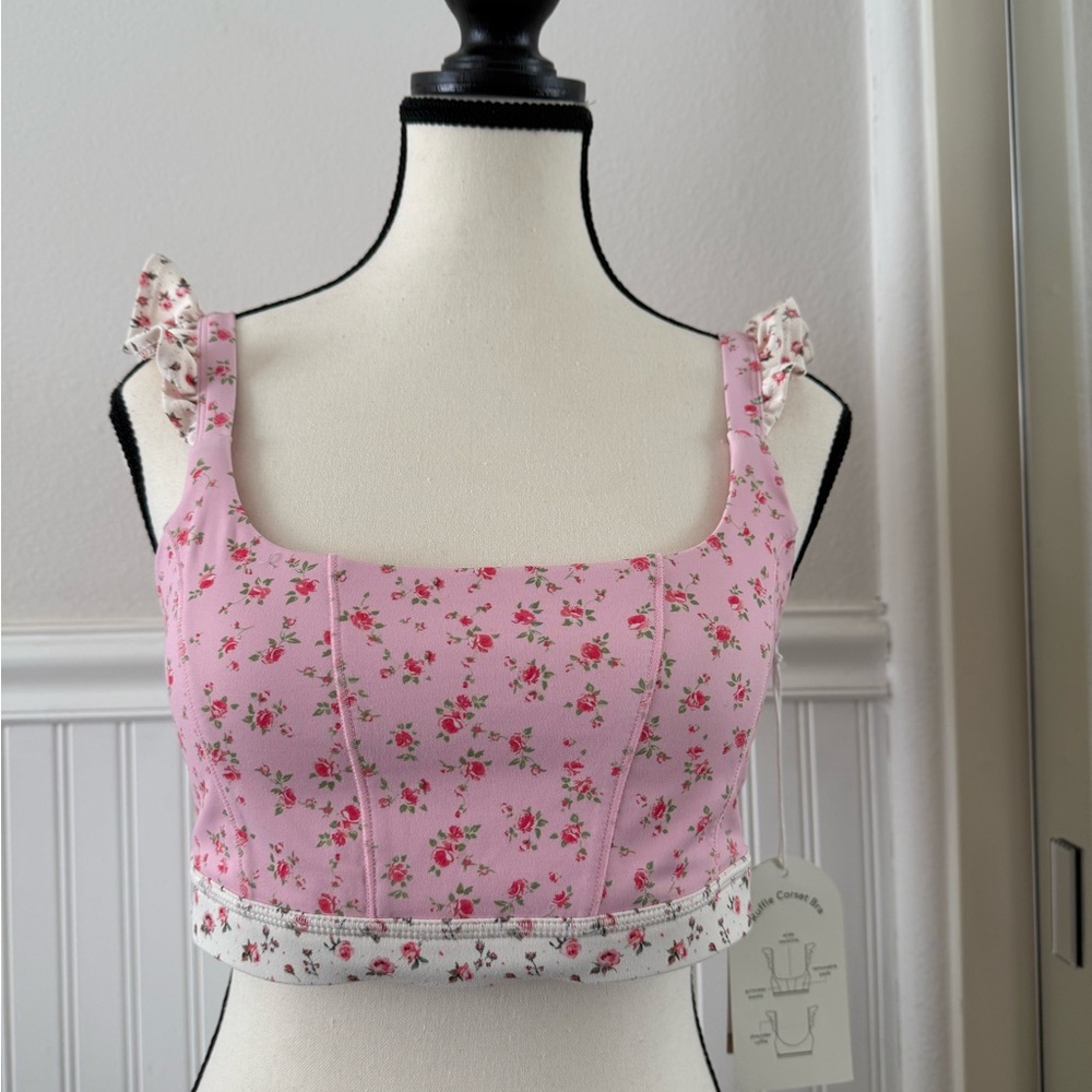NWT Blogilates Ruffle Corset Sports Bra - Picture 3 of 5